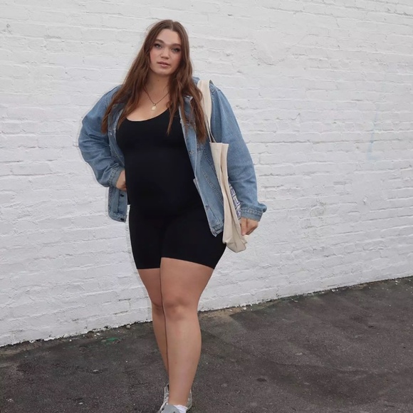 Girlfriend Collective Bike Short Unitard - Picture 5 of 12